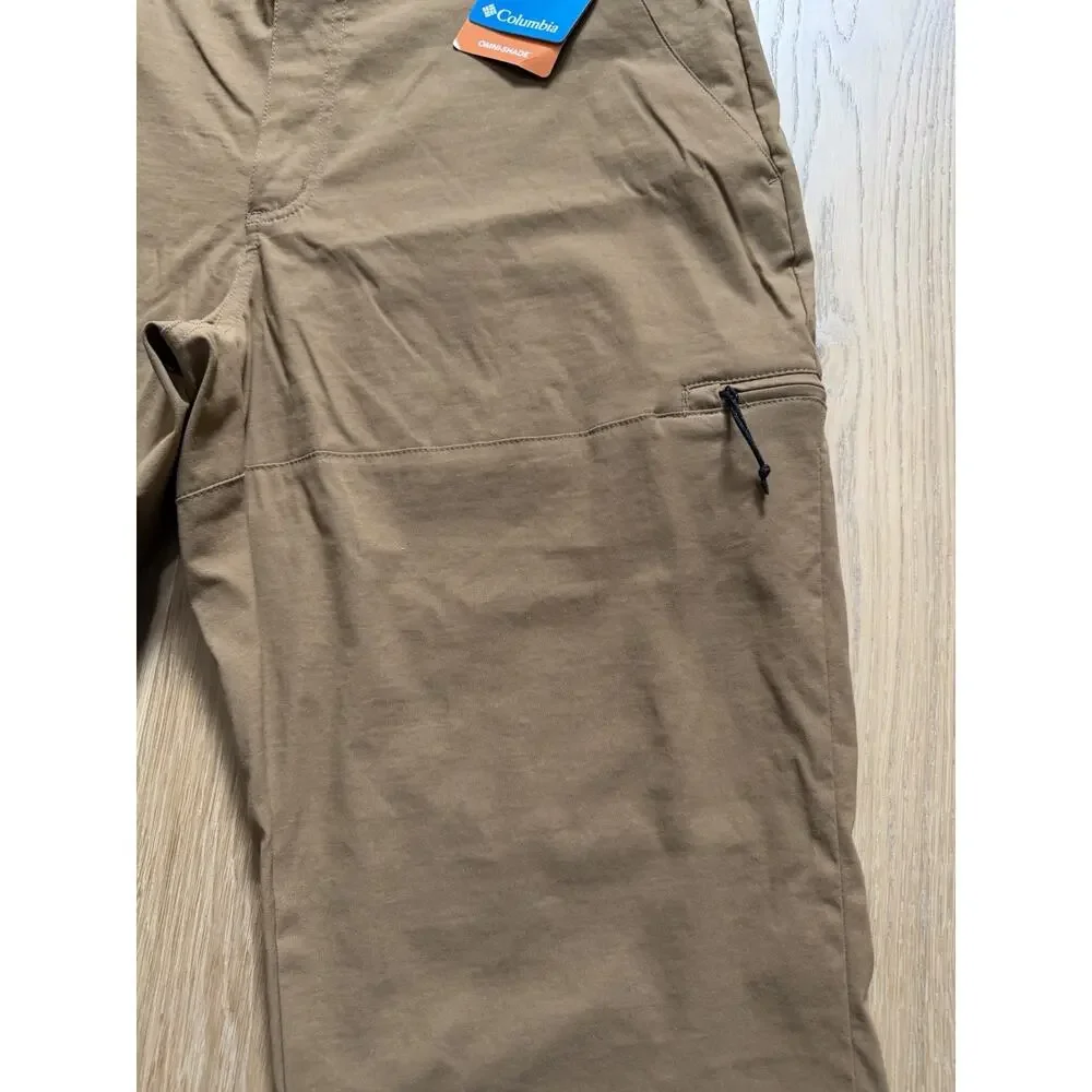 NWT Columbia Pants Men's 36x30 Khaki Brown Causal Hiking Athleisure Utility